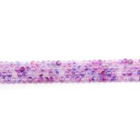 Regenbogen Jade Perle, rund, poliert, DIY, violett, 4mm, ca. 90PCs/Strang, verkauft von Strang