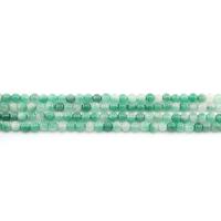 Regenbogen Jade Perle, rund, poliert, DIY, grün, 4mm, ca. 90PCs/Strang, verkauft von Strang
