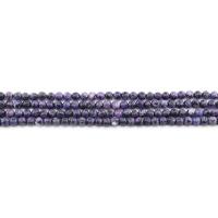 Gefärbter Granit Perle, rund, poliert, DIY, violett, 4mm, ca. 90PCs/Strang, verkauft von Strang