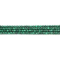 Dyed Marble Beads Round polished DIY & imitation malachite & faceted malachite green 4mm Approx Sold By Strand