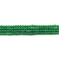 gefärbter Marmor Perle, rund, poliert, DIY, dunkelgrün, 6mm, ca. 62PCs/Strang, verkauft von Strang