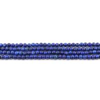 Dyed Granite Beads, Round, polished, DIY, lapis lazuli, 4mm, Approx 90PCs/Strand, Sold By Strand