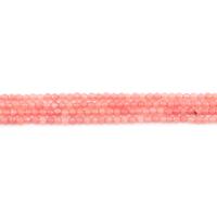 rouge de cerise goutte, Rond, poli, DIY & facettes, quartz cerise, 4mm, Environ 90PC/brin, Vendu par brin
