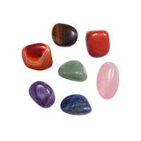 misto de pedras semi-preciosas enfeites, 7 peças & Vario tipos a sua escolha, cores misturadas, 7PCs/Defina, vendido por Defina