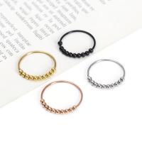 Titanium Steel Finger Ring, Vacuum Ion Plating, fashion jewelry & Unisex & different size for choice, more colors for choice, Sold By PC