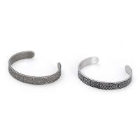 Titanium Steel Cuff Bangle fashion jewelry & for man 10mm Inner Approx 62mm Sold By PC