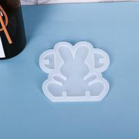 DIY Epoxy Mold Set, Silicone, Rabbit, 71x78x5mm, Sold By PC