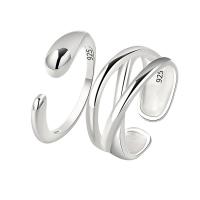 Brass Finger Ring silver color plated Adjustable & for woman silver color Sold By Bag