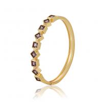 Cúbicos Circonia Micro Pave anillo de latón, metal, chapado en color dorado, micro arcilla de zirconia cúbica & para mujer, más colores para la opción, 65x8.50mm, Vendido por UD
