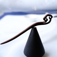 Hair Stick, Black Sandalwood, different styles for choice & for woman, deep coffee color, 180mm, Sold By PC
