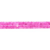 Mármol teñido Abalorio, Esférico, pulido, Bricolaje, rosa carmín, 4mm, aproximado 90PCs/Sarta, Vendido por Sarta