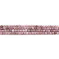 gefärbter Marmor Perle, rund, poliert, DIY, violett, 6mm, ca. 62PCs/Strang, verkauft von Strang