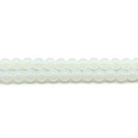 Perles opales de mer, Opaline, Rond, poli, DIY & normes différentes pour le choix, blanc, Vendu par Environ 38 cm brin