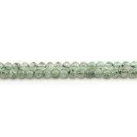 Prehnit Perle, rund, poliert, DIY & verschiedene Größen vorhanden, grün, verkauft per ca. 38 cm Strang