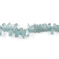 Natural Plating Quartz Beads, Clear Quartz, irregular, plated, DIY & different size for choice, sea blue, Sold Per Approx 38 cm Strand