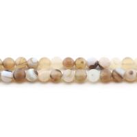 Natural Lace Agate Beads, Round, polished, DIY & different size for choice & frosted, mixed colors, Sold Per Approx 38 cm Strand