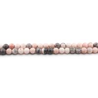 Zebra Jaspis Perle, rund, poliert, DIY & verschiedene Größen vorhanden, gemischte Farben, verkauft per ca. 38 cm Strang