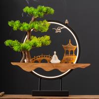 Backflow Incense Burner Pine with Porcelain & Iron handmade for home and office & durable & with LED light Sold By PC
