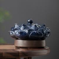 porcelaine Brûleur d’encens, fait à la main, pour la maison et le bureau & durable, 132x90mm, Vendu par PC