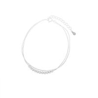 925 Sterling Silver Bangle Bracelet, with 1.96 inch extender chain, for woman, silver color, Length:Approx 6.29 Inch, Sold By PC