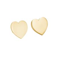 Stainless Steel Stud Earrings Titanium Steel Heart Vacuum Ion Plating fashion jewelry & for woman Sold By Pair