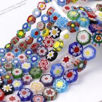 Millefiori Slice Lampwork Beads DIY Sold By Strand