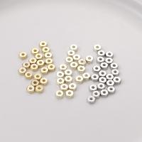 Brass Spacer Beads, Hexagon, plated, DIY, more colors for choice, nickel, lead & cadmium free, 4x1.50mm, Approx 100PCs/Bag, Sold By Bag