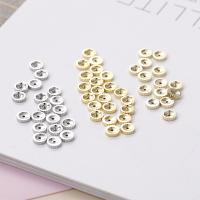Brass Spacer Beads Flat Round plated DIY nickel lead & cadmium free 6mm Approx Sold By Bag