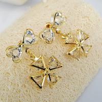 Zinc Alloy Drop Earrings with Acrylic plated for woman nickel lead & cadmium free Sold By Pair