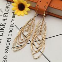 Zinc Alloy Drop Earrings plated & for woman & hollow nickel lead & cadmium free Sold By Pair