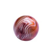 agata Madagascar Ball sfera, Cerchio, formato differente per scelta, rosso, Venduto da PC