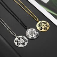 Stainless Steel Jewelry Necklace 304 Stainless Steel Round Vacuum Ion Plating fashion jewelry & Unisex Sold Per Approx 23.62 Inch Strand
