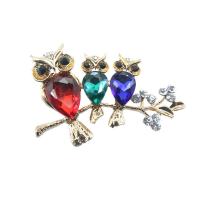 Acrylic Brooch Zinc Alloy with Acrylic Owl fashion jewelry & for woman nickel lead & cadmium free Sold By PC
