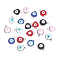 Evil Eye Pendants, 304 Stainless Steel, DIY & different styles for choice & enamel, more colors for choice, 10*12mm,9*11mm, 20PCs/Bag, Sold By Bag