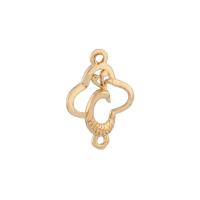 Mosaz Šperky Connector, barva pozlacený, zlato, 12.50x18mm, 10PC/Bag, Prodáno By Bag