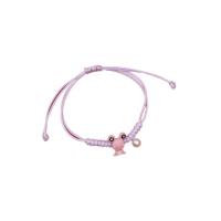 Zinc Alloy Bracelet with Polyester stoving varnish Adjustable & for woman Length Approx 6.9 Inch Sold By Lot