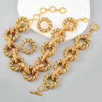 Collar de Aleación de Zinc, chapado en color dorado, Joyería & diferentes estilos para la opción & para mujer, dorado, Vendido por UD