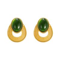 Harz Ohrring, Zinklegierung, mit Harz, goldfarben plattiert, Modeschmuck & für Frau, keine, 35x25mm, verkauft von Paar