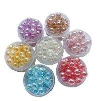 Čudo akril perle, Krug, možete DIY, više boja za izbor, 8mm, Približno 50računala/Torba, Prodano By Torba