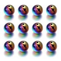 Čudo akril perle, Krug, pozlaćen, možete DIY, 16mm, Približno 10računala/Torba, Prodano By Torba