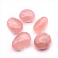 Rose Quartz Decoration, Ellipse, for home and office & different packing style for choice, pink, 15-30mm, Sold By Bag