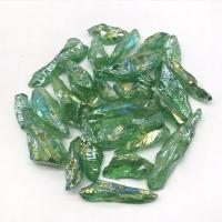 Quartz Minerals Specimen, irregular, plated, green, 30-50mm, Sold By PC