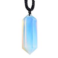 Sea Opal Necklace with Nylon Cord Conical fashion jewelry white 40-50mm Length 15.75 Inch Sold By PC