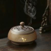 Porcelain Incense Burner handmade for home and office & durable & with LED light Sold By PC