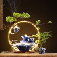 Porcelain Hanging Incense Burner, handmade, for home and office & durable & with LED light & different styles for choice, 400x130x420mm, Sold By PC