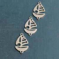 Titanium Steel Connector Sail Boat polished DIY Sold By PC