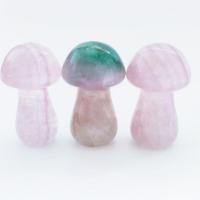 misto de pedras semi-preciosas enfeites, cogumelo, polido, materiais diferentes para a escolha, 35x22x22mm, vendido por PC