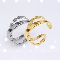 Stainless Steel Finger Ring 304 Stainless Steel Vacuum Ion Plating fashion jewelry & for woman 10mm Sold By PC