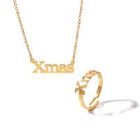 Stainless Steel Jewelry Necklace, 304 Stainless Steel, with 5cm extender chain, Vacuum Ion Plating, fashion jewelry & different styles for choice & for woman, golden, Length:44 cm, Sold By PC
