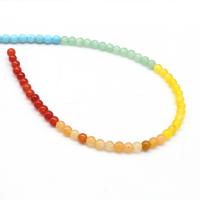 Gemstone Jewelry Beads Round DIY mixed colors Sold By Strand